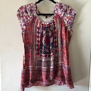 Elephant Print Blouse